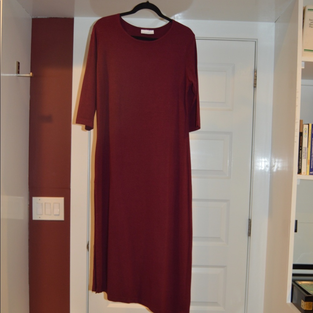 Bryn Walker asymmetric maxi dress.